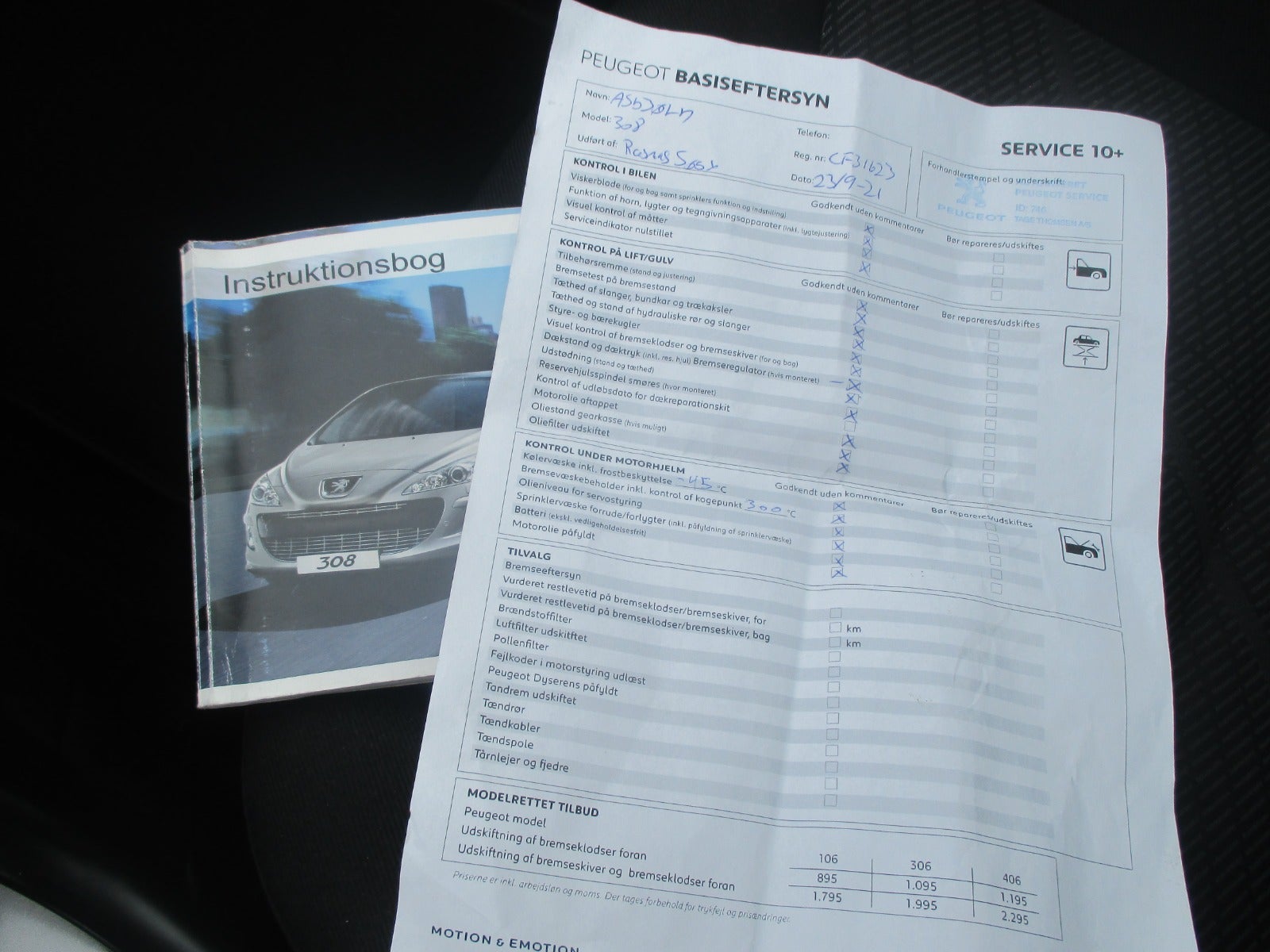 Peugeot 308 VTi Comfort+ 2010 - Billede 15